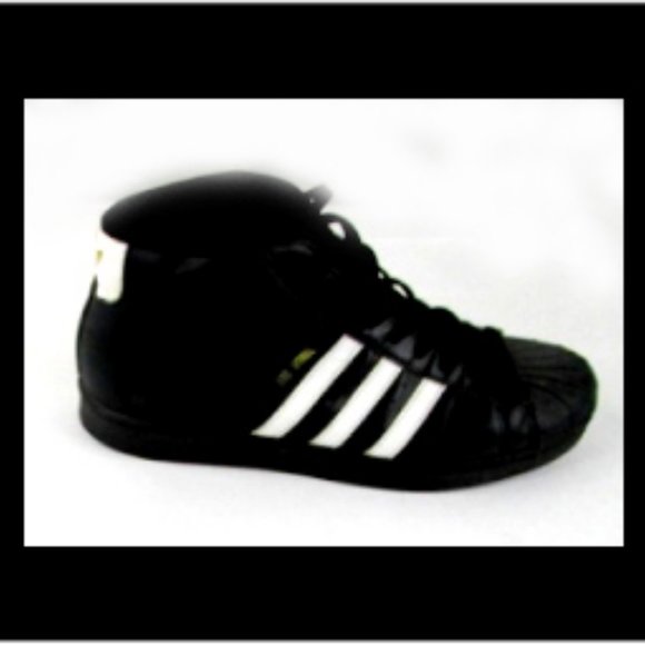 New Men\'s Adidas Originals Superstar Pro Model Athletic Leather Shoes Black/Gold main image 10